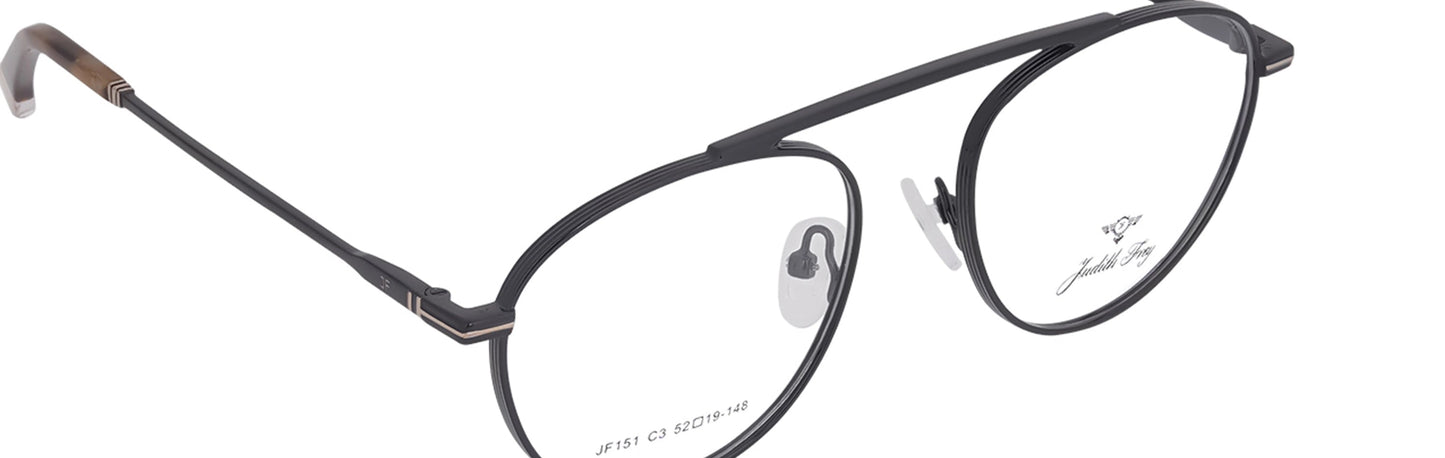 JF151 - C3 - Metal Alloy - Midnight Black - glassesbyahana.com