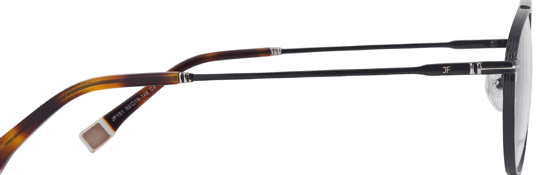 JF151 - C4 - Metal Alloy - Midnight Black - glassesbyahana.com