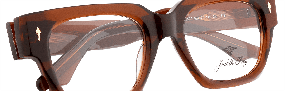 JF1571-C4-Handmade Bio-Acetate-Honey Glaze - glassesbyahana.com