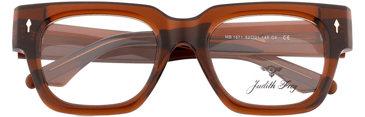 JF1571-C4-Handmade Bio-Acetate-Honey Glaze - glassesbyahana.com