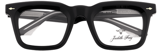 JF1572-C1-Handmade Bio-Acetate-Midnight Black - glassesbyahana.com