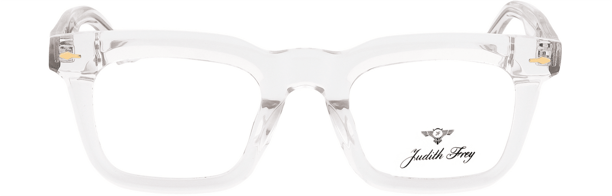 JF1572-C4-Handmade Bio-Acetate-Crystal Clear - glassesbyahana.com