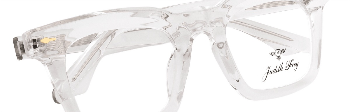 JF1572-C4-Handmade Bio-Acetate-Crystal Clear - glassesbyahana.com