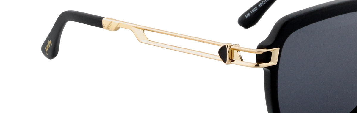 JF1595-C1-Handmade Bio Acetate-Midnight Black - glassesbyahana.com