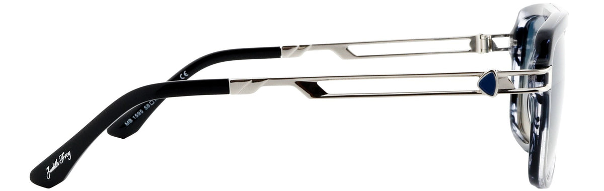 JF1595-C4-Handmade Bio Acetate-Smokey Black - glassesbyahana.com
