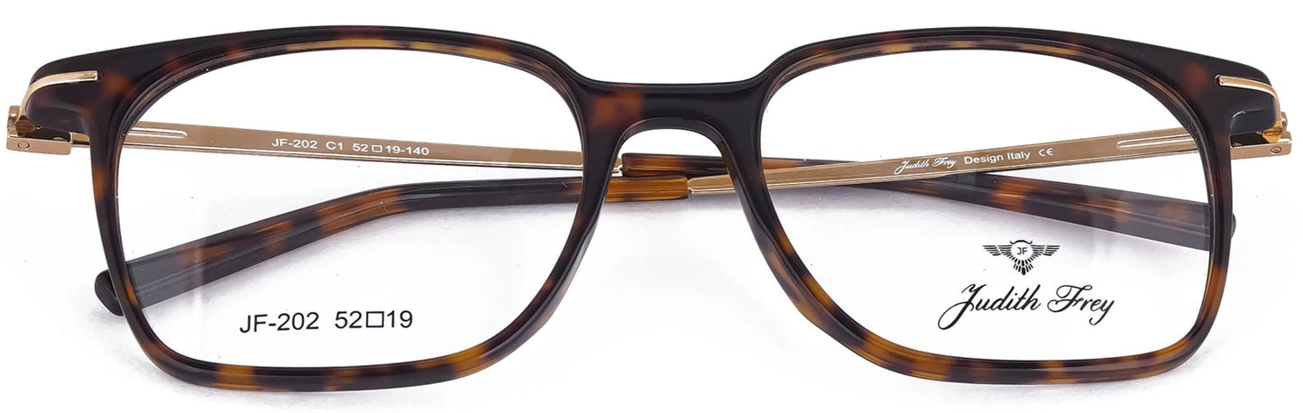 JF202 - C1 - Handmade Bio Acetate - Havana Brown - glassesbyahana.com