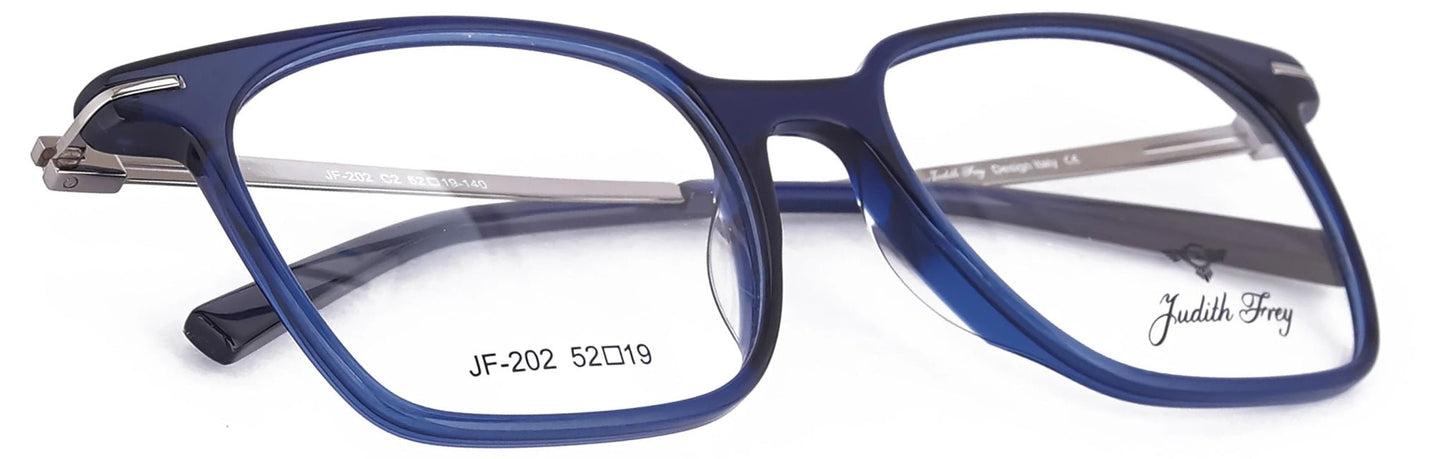 JF202 - C2 - Handmade Bio Acetate - Glacier Blue - glassesbyahana.com