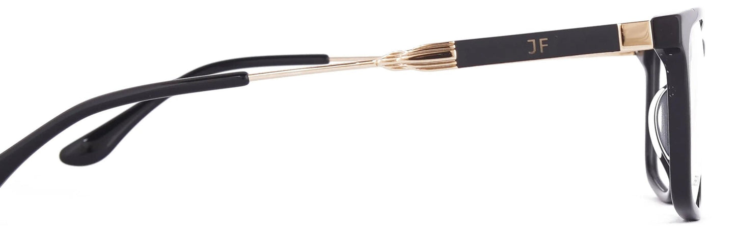 JF204 - C4 - Handmade Bio Acetate - Midnight Black - glassesbyahana.com