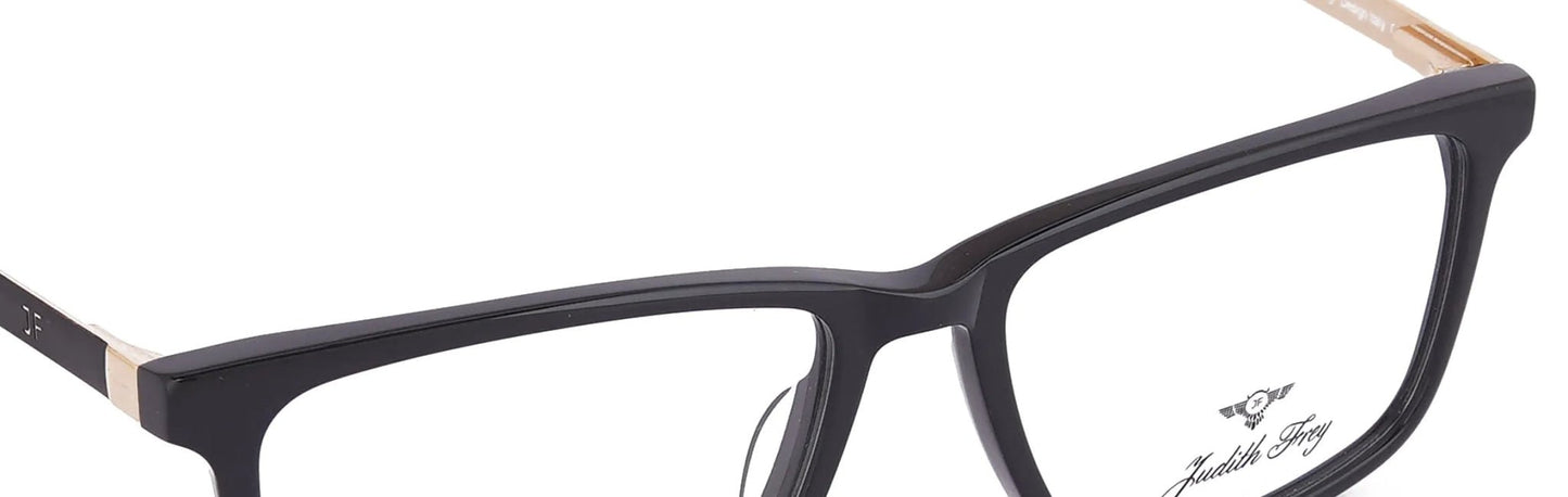 JF204 - C4 - Handmade Bio Acetate - Midnight Black - glassesbyahana.com
