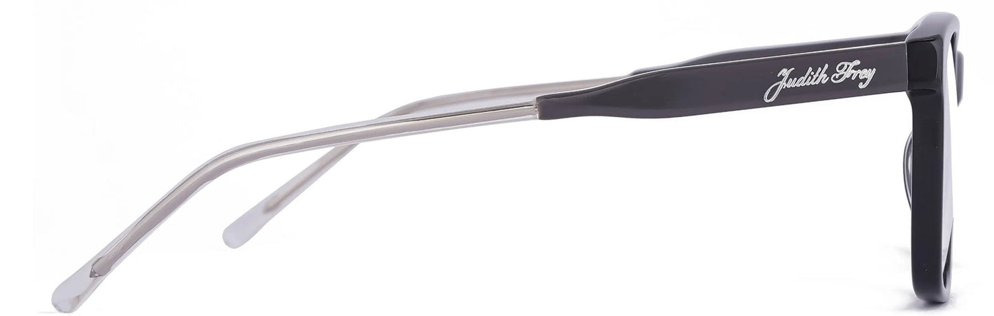 JF206 - C1 - Handmade Bio Acetate - Midnight Black - glassesbyahana.com