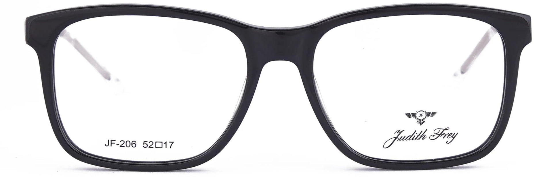JF206 - C1 - Handmade Bio Acetate - Midnight Black - glassesbyahana.com