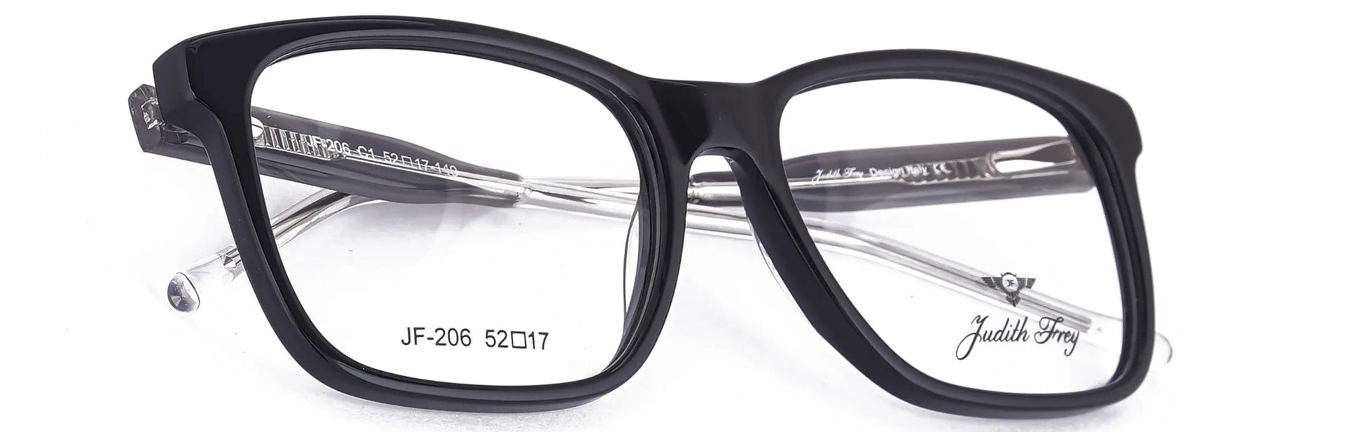 JF206 - C1 - Handmade Bio Acetate - Midnight Black - glassesbyahana.com