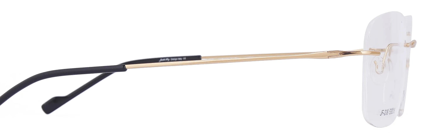 JF208 - C1 - Titanium - Antique Gold - glassesbyahana.com