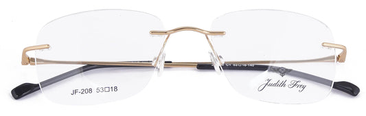 JF208 - C1 - Titanium - Antique Gold - glassesbyahana.com
