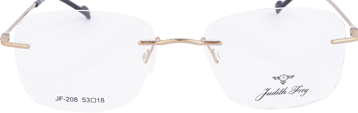 JF208 - C1 - Titanium - Antique Gold - glassesbyahana.com