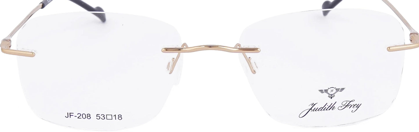 JF208 - C1 - Titanium - Antique Gold - glassesbyahana.com