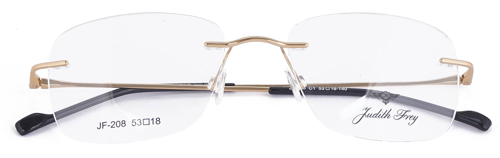 JF208 - C1 - Titanium - Antique Gold - glassesbyahana.com