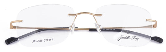 JF208 - C1 - Titanium - Antique Gold - glassesbyahana.com