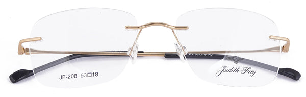 JF208 - C1 - Titanium - Antique Gold - glassesbyahana.com