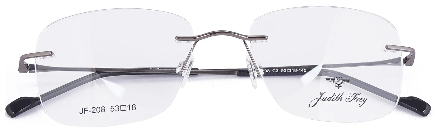 JF208 - C3 - Titanium - Midnight Black - glassesbyahana.com