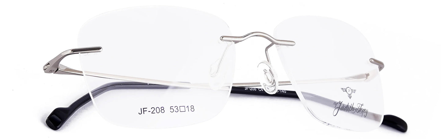 JF208 - C4 - Titanium - Polished Silver - glassesbyahana.com