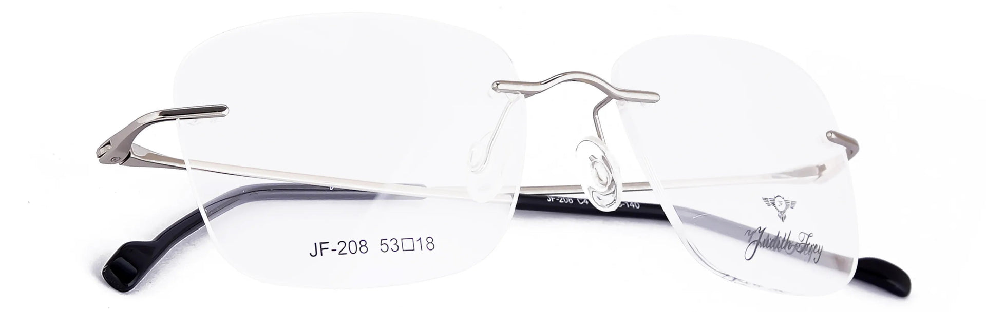 JF208 - C4 - Titanium - Polished Silver - glassesbyahana.com