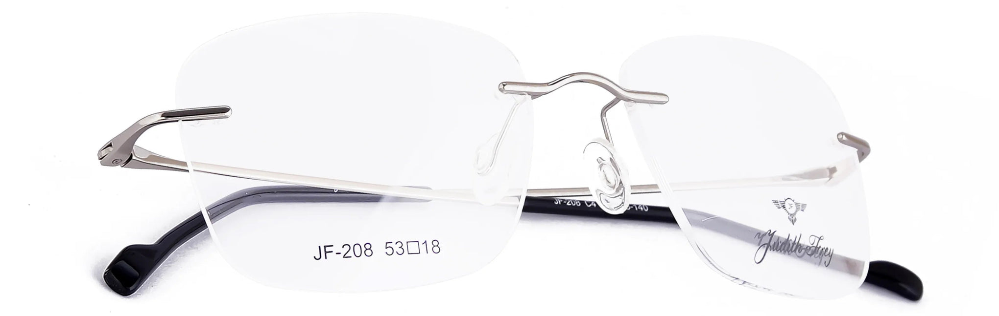 JF208 - C4 - Titanium - Polished Silver - glassesbyahana.com