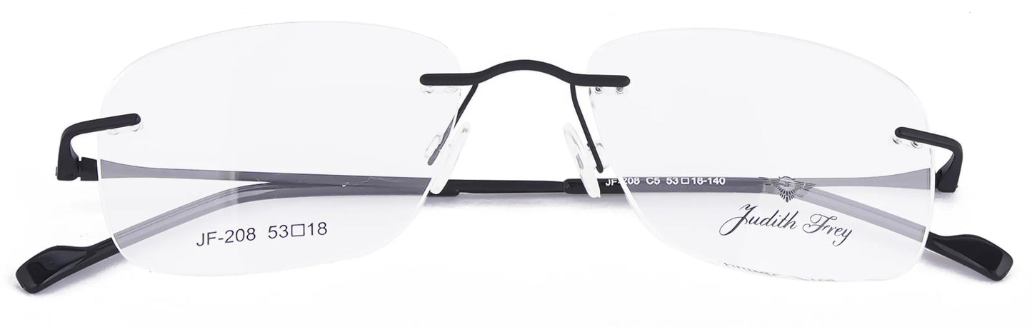 JF208 - C5 - Titanium - Midnight Black - glassesbyahana.com