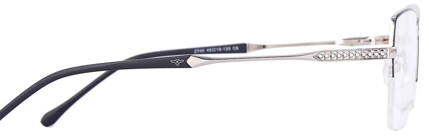 JF2740 - C6 - Metal Alloy - Polished Silver - glassesbyahana.com