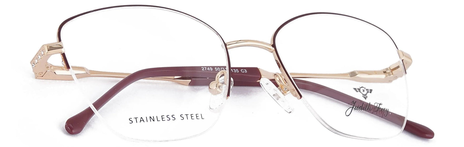 JF2749 - C3 - Metal Alloy - Burgundy Wine - glassesbyahana.com