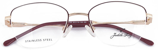 JF2749 - C3 - Metal Alloy - Burgundy Wine - glassesbyahana.com