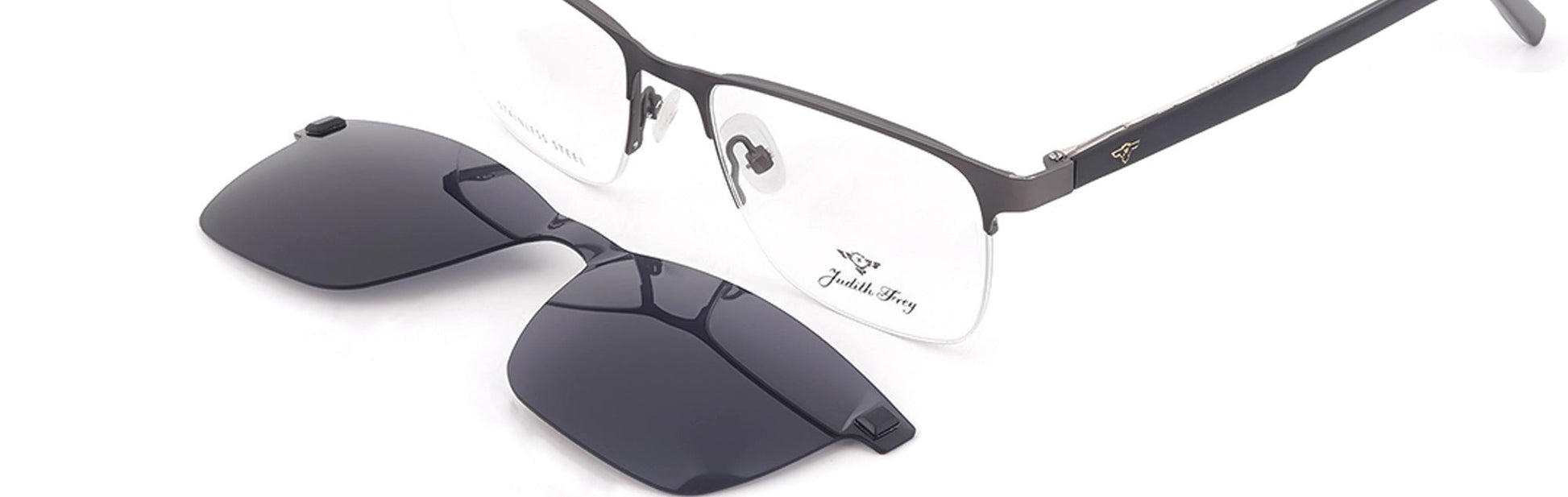 JF6818 - C2 - Metal Alloys Clipon - Midnight Black - glassesbyahana.com