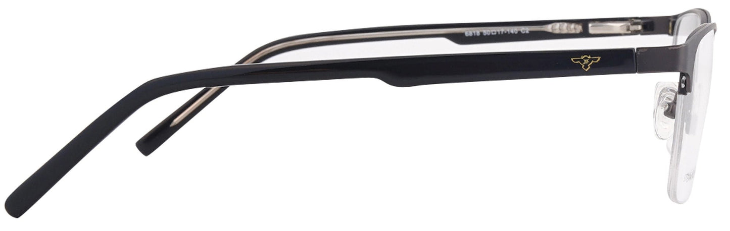 JF6818 - C2 - Metal Alloys Clipon - Midnight Black - glassesbyahana.com