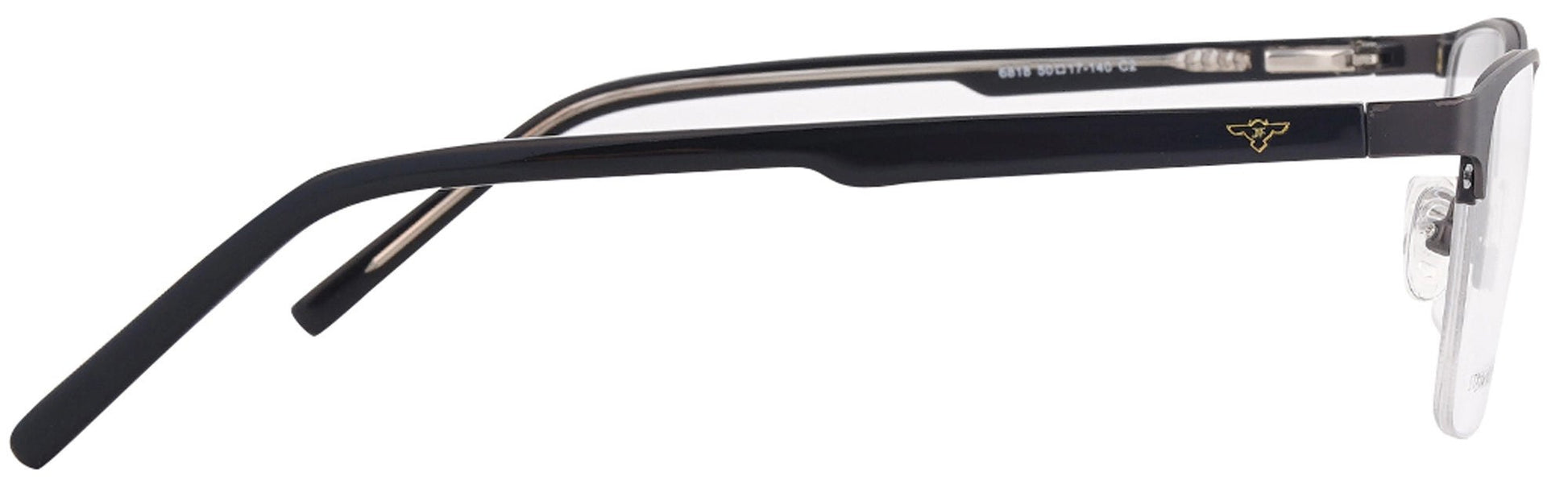 JF6818 - C2 - Metal Alloys Clipon - Midnight Black - glassesbyahana.com