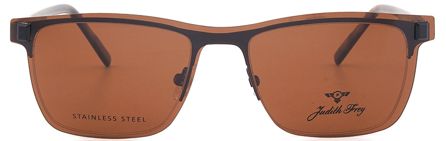JF6818 - C4 - Metal Alloys Clipon - Havana Brown - glassesbyahana.com