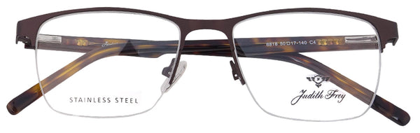 JF6818 - C4 - Metal Alloys Clipon - Havana Brown - glassesbyahana.com