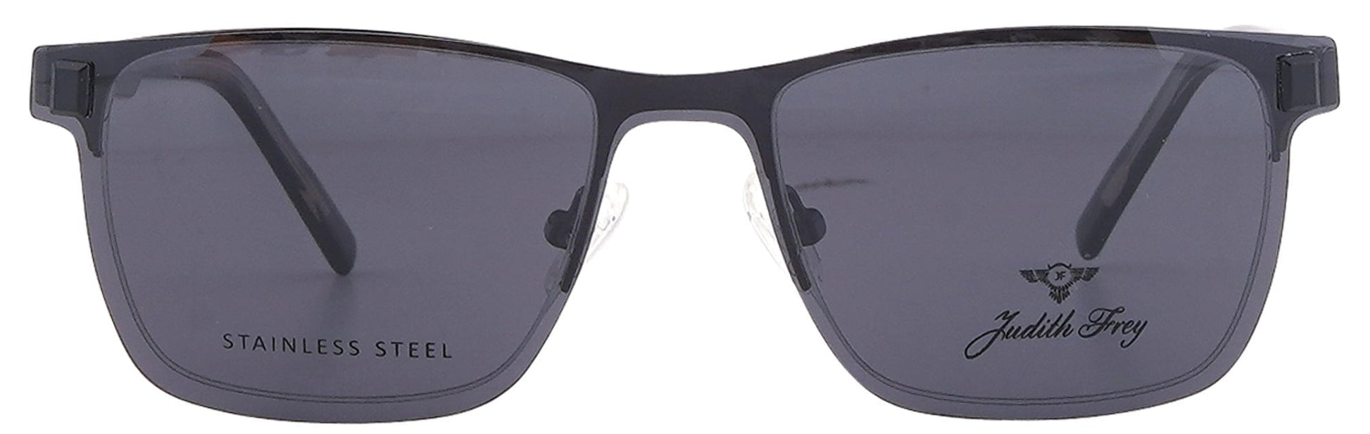 JF6818 - C5 - Metal Alloys Clipon - Gunmetal - glassesbyahana.com