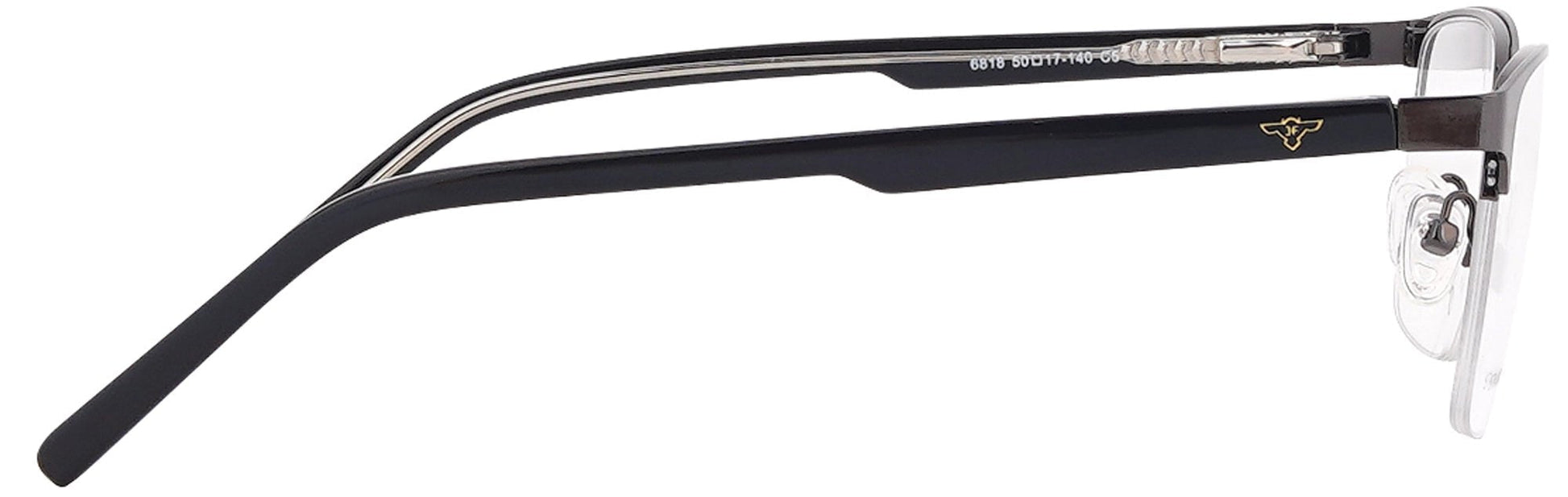 JF6818 - C5 - Metal Alloys Clipon - Gunmetal - glassesbyahana.com
