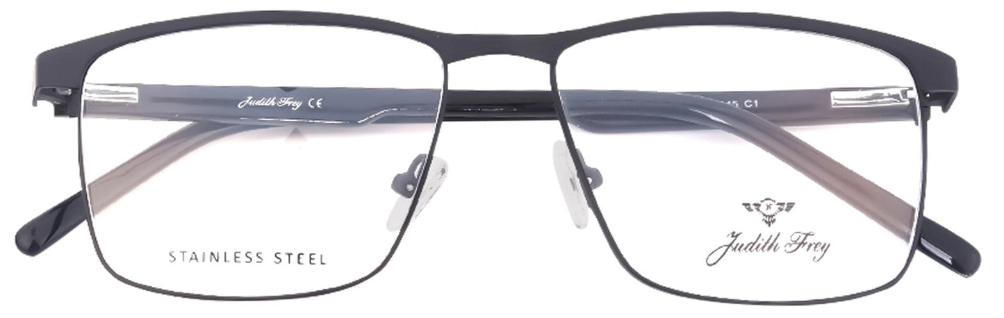 JF6827 - C1 - Metal Alloys Clipon - Midnight Black - glassesbyahana.com