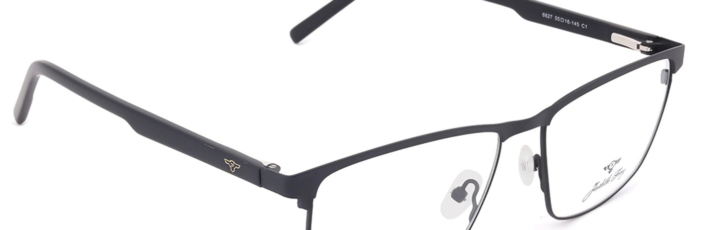 JF6827 - C1 - Metal Alloys Clipon - Midnight Black - glassesbyahana.com