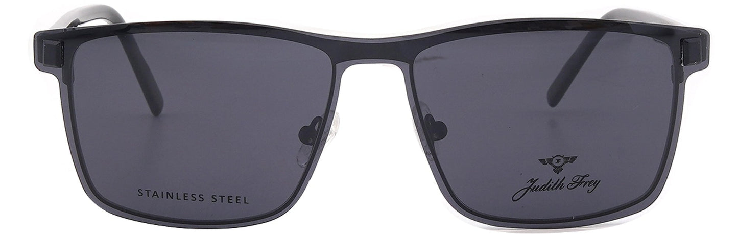 JF6827 - C1 - Metal Alloys Clipon - Midnight Black - glassesbyahana.com