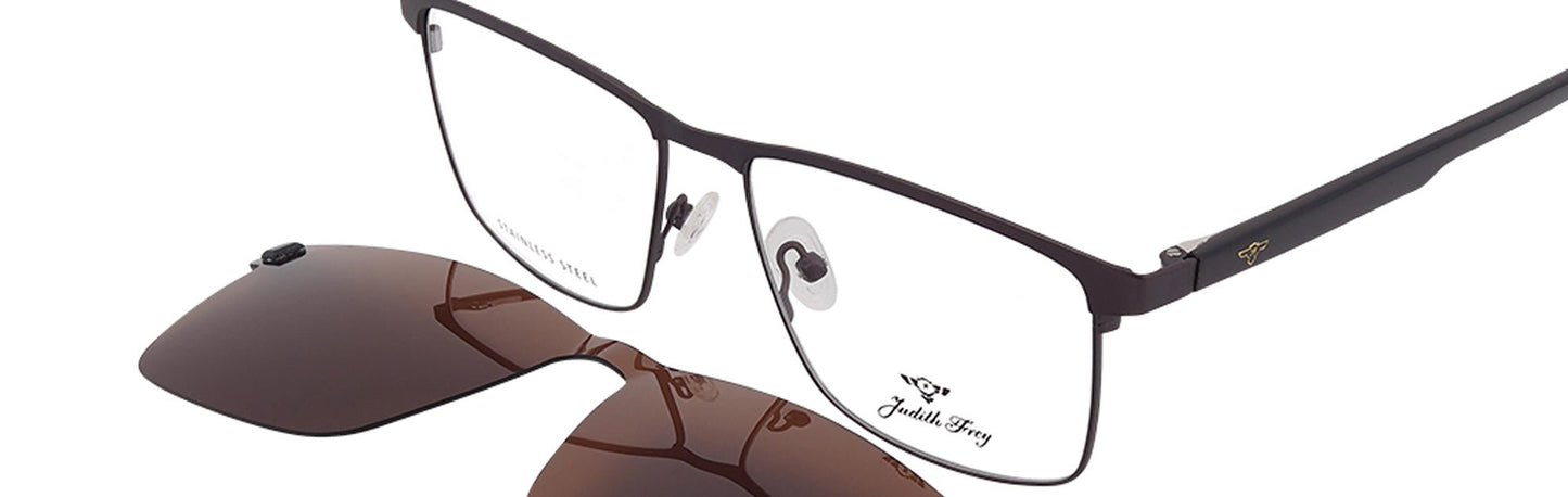 JF6827 - C4 - Metal Alloys Clipon - Midnight Black - glassesbyahana.com