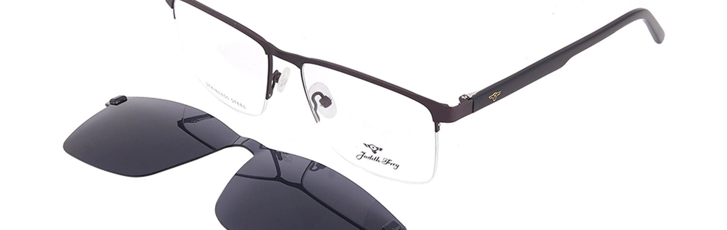 JF6828 - C4 - Metal Alloys Clipon - Havana Brown - glassesbyahana.com