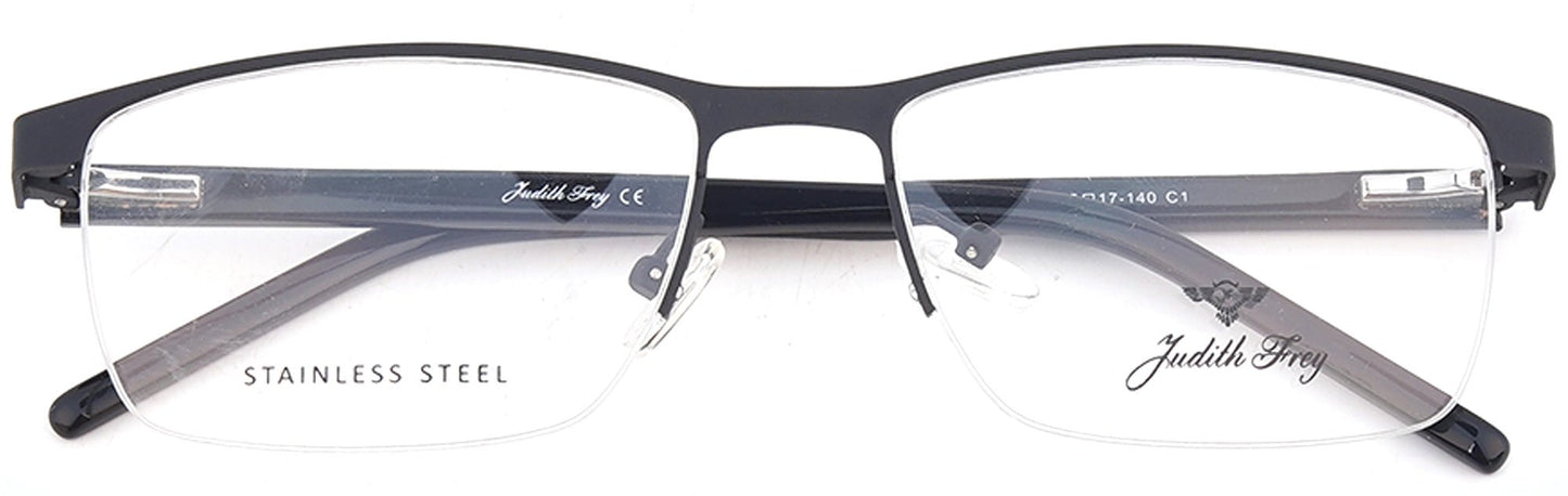 JF6878 - C1 - Metal Alloy - Clipon - Midnight Black - glassesbyahana.com