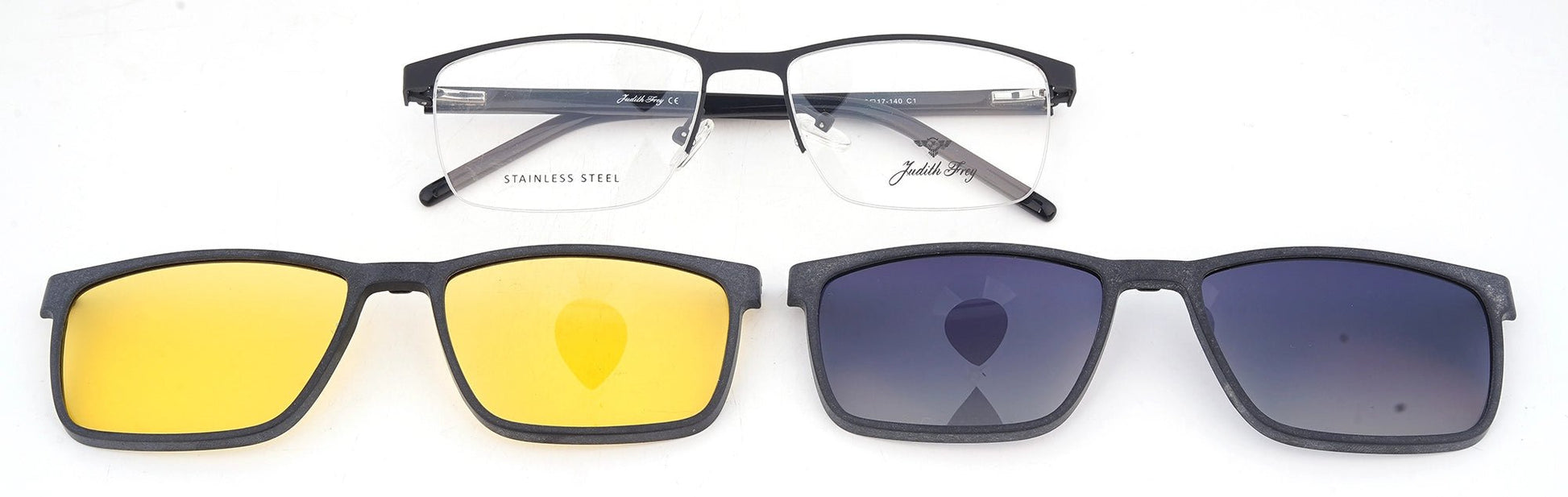 JF6878 - C1 - Metal Alloy - Clipon - Midnight Black - glassesbyahana.com