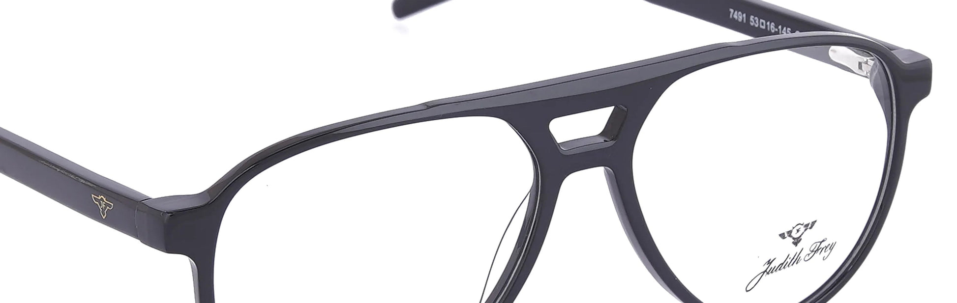 JF7491 - C1 - Handmade Bio Acetate - Midnight Black - glassesbyahana.com