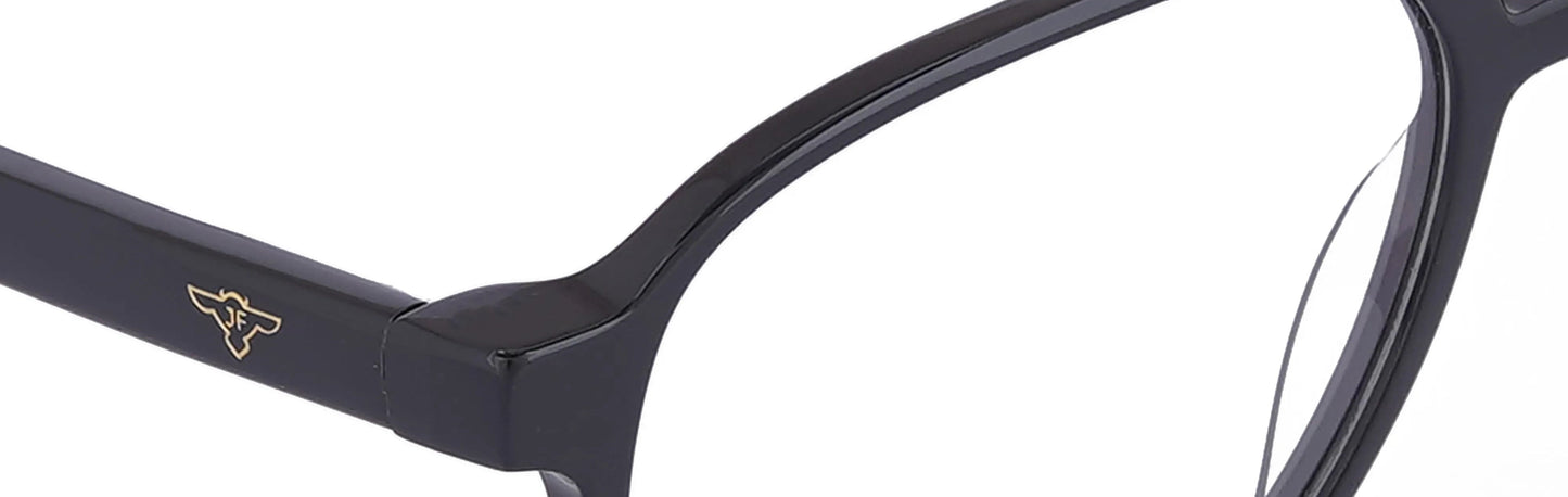 JF7491 - C1 - Handmade Bio Acetate - Midnight Black - glassesbyahana.com