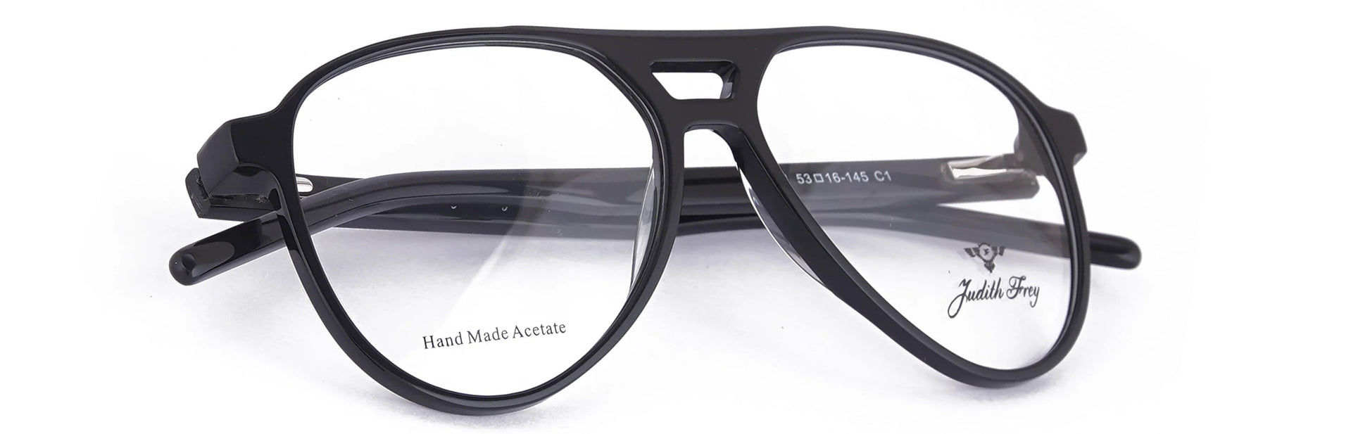 JF7491 - C1 - Handmade Bio Acetate - Midnight Black - glassesbyahana.com