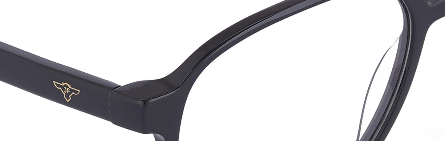 JF7491 - C1 - Handmade Bio Acetate - Midnight Black - glassesbyahana.com
