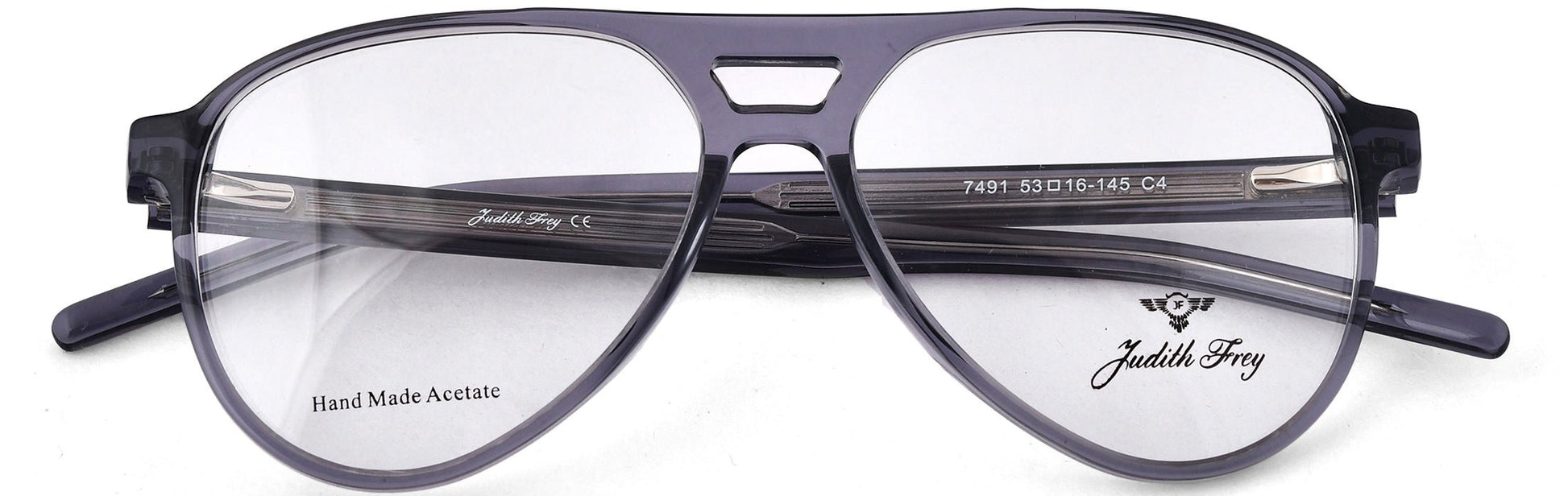 JF7491 - C4 - Handmade Bio Acetate - Slate Grey - glassesbyahana.com